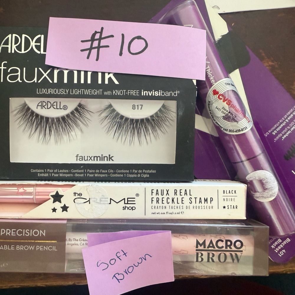 Ardell Faux Mink Lashes with Soft Brown Brow Pencil